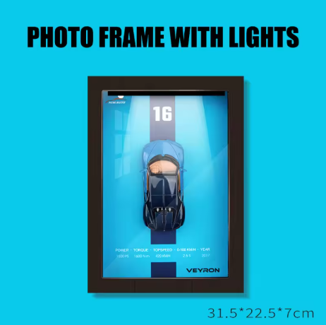 Bugatti LED 3D Car Frame