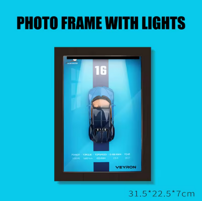 Bugatti LED 3D Car Frame